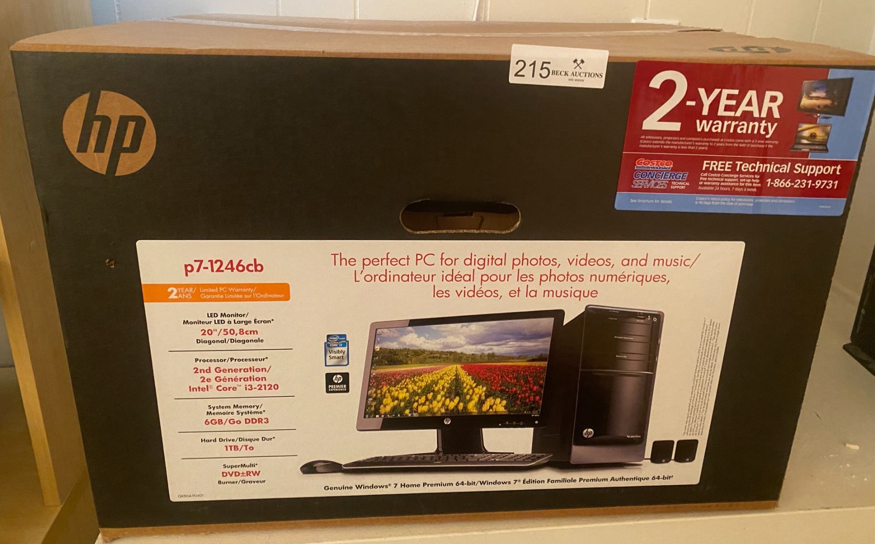 Brand New In Box - hp Desktop Computer - Model # p7-1246cb - Beck ...