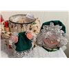 Image 2 : Assorted Christmas Decor - 4 Christmas Canisters 14 Inch Height & Christmas Mugs