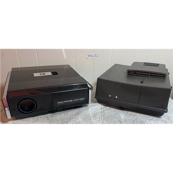Antique Kodak Carousel Custom 850H with Sears Solid State Auto Focus Projection
