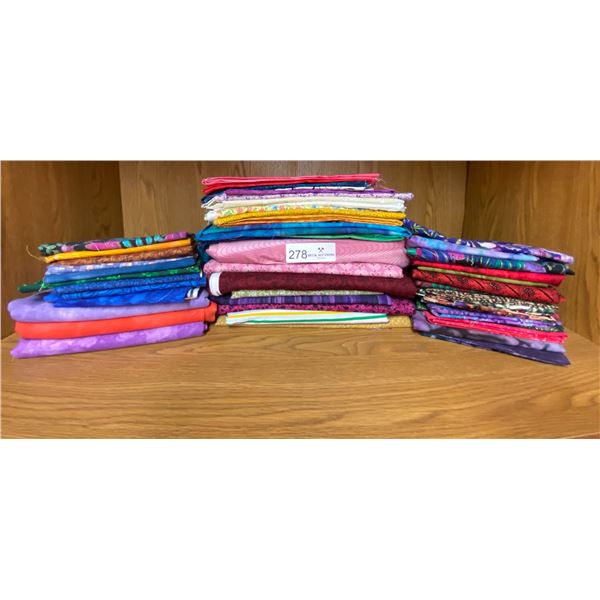 Assorted Quilting Fabric - Assorted Colors & Sizes Brand New
