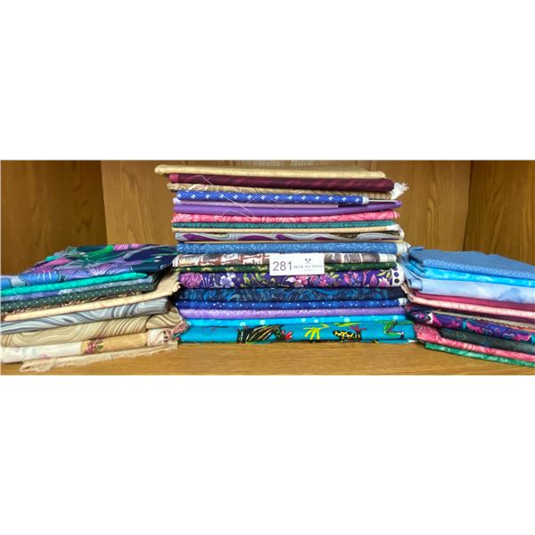 Assorted Quilting Fabric - Assorted Colors & Sizes Brand New