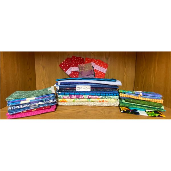 Assorted Quilting Fabric - Assorted Colors & Sizes Brand New