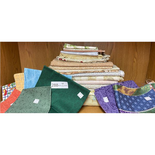 Assorted Quilting Fabric - Assorted Colors & Sizes Brand New