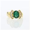 Image 1 : 2.3ct Natural Colombian Emerald 18K Yellow Gold Ring