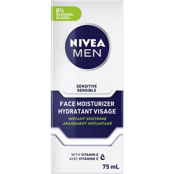 NEW 75ML BOTTLE OF NIVEA MEN SENSITIVE SKIN FACE