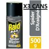 NEW SET OF 3 CANS OF RAID MAX SPIDER BLASTER SPRAY