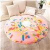 Image 7 : 180CM PINK DONUTS PRINT FUNNY FOOD BLANKET