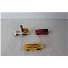 Image 3 : Metal Toy Vehicles - Trucks, Cars, Semi With Gravel Trailers