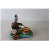 Image 2 : Metal Wind Up Toy - Cat Playing A Drum