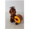 Image 3 : Metal Wind Up Toy - Bear Playing A Drum