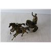 Image 3 : Metal Chariot With 2 Horses And Rider Ornament