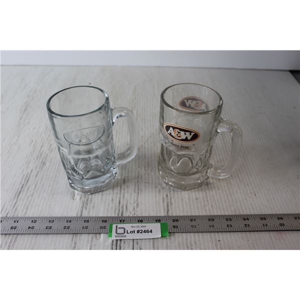 A & W Glass Mugs