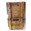 Image 3 : * (2) Wooden Pop Bottle Crates - Pepsi, 7Up