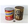 Image 6 : (2) Vintage Tins - Jack Frost Anti-Freeze - Prestone Anti-Freeze