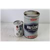 Image 4 : (5) Vintage Auto Tins - Prestone Anti-Freeze Can n- Bulldog Anti-Freeze Tin - 2 Cycle Oil Tin - Fuel