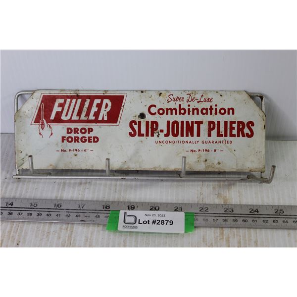 Fuller Slip Joint Plier Advertisement Display Hanger