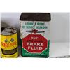 Image 2 : (4) Auto Related Tins - MM Hydraulic Fluid Can - Pioneer Anti-Freeze - Rislone Engine Treatment Tin 