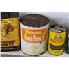 Image 4 : (4) Auto Related Tins - MM Hydraulic Fluid Can - Pioneer Anti-Freeze - Rislone Engine Treatment Tin 