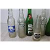 Image 2 : (9) Vintage Glass Soda Bottles - 7up - Canada Dry - Sun Crest - Crush - Mission - Fanta