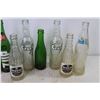 Image 3 : (9) Vintage Glass Soda Bottles - 7up - Canada Dry - Sun Crest - Crush - Mission - Fanta