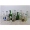 Image 4 : (9) Vintage Glass Soda Bottles - 7up - Canada Dry - Sun Crest - Crush - Mission - Fanta