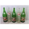 Image 2 : Plastic Pepsi Case - (3) 7up - (2) Pepsi-Cola Bottles