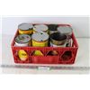 Image 1 : Plastic Crate - (7) Oil Cans - Rislone - ESSO Extra - Shell Formula - John Deere Diesel Fuel Improve