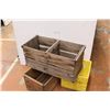 Image 1 : * (2) Wooden Crates - Plastic Crate