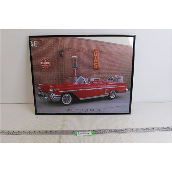 1958 Chevrolet Photo in Black Frame - 20 1/4" x 16"