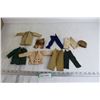 Image 1 : (9) Male Doll Clothing Pieces - Some Stains, G.I. Joe (?)