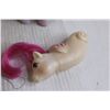 Image 2 : (3) My Little Pony Figurines (Butterscotch, Minty, Sea Pony), 1983 Totsy Unicorn