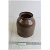 Stoneware Brown Glaze Crock