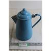 Image 1 : Antique Robin Egg Blue Enamel Coffee Pot