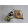 Image 4 : Vintage Indented Christmas Tree Ornaments - 1960s