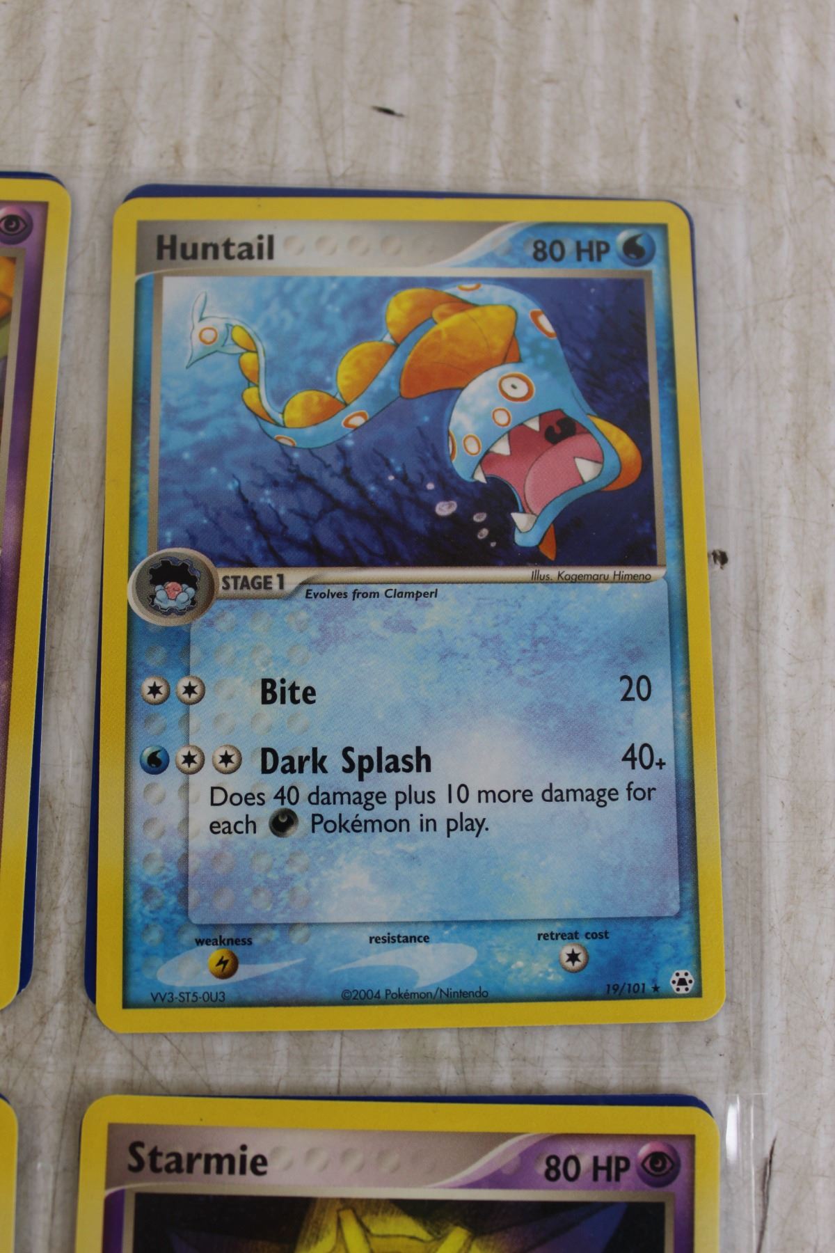 huntail pokemon card Vintage 2004 Topps 1st Edition