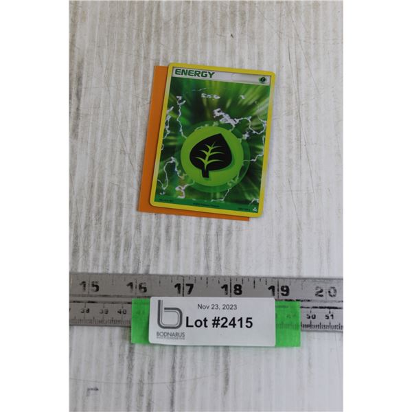 Rare Grass Energy Holo Pokemon Card 105/110 Bodnarus Auctioneering