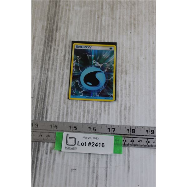 Rare Water Energy Holo Pokemon Card - 107/110 - Bodnarus Auctioneering Rare Water Energy Holo Pokemon Card - 107/110 - Bodnarus Auctioneering
