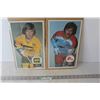 Image 1 : (2) Collectible Hockey Pictures - J. C. Tremblay, Quebec Nordiques, Pat Stapleton, Chicago Cougars