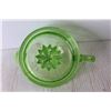 Image 8 : Uranium Depression Glass Lemon Juicer - Top Is Chipped