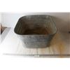 Image 1 : * Square Galvanized Washtub,