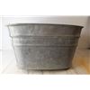 Image 4 : * Square Galvanized Washtub,