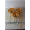 Image 1 : (3) Fire King Bowls - Swirl Design, Peach Lustre