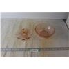 Image 1 : Pink Depression Glass Bowl, Pink Candy Dish