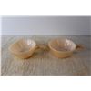 Image 3 : (4) Fire King Onion Soup Bowls - Peach Lustre