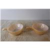 Image 4 : (4) Fire King Onion Soup Bowls - Peach Lustre
