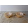 Image 5 : (4) Fire King Onion Soup Bowls - Peach Lustre