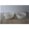 Image 2 : (4) White Fire King Bowls