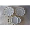 Image 2 : Fire King Dishes - (2) Egg Platters, Round Divided Dish, Oval Divided Dish, (2) Bowls, (2) Sandwich 