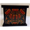 Image 4 : North West Coast First Nation Bentwood box. (reproduction) Beautiful designs of a Raven, 8 ½ inches 