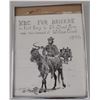 Image 1 : Framed pen drawing of “HBC fur Brigade from Fort Garry to St Cloud Minnesota under the command of Wi